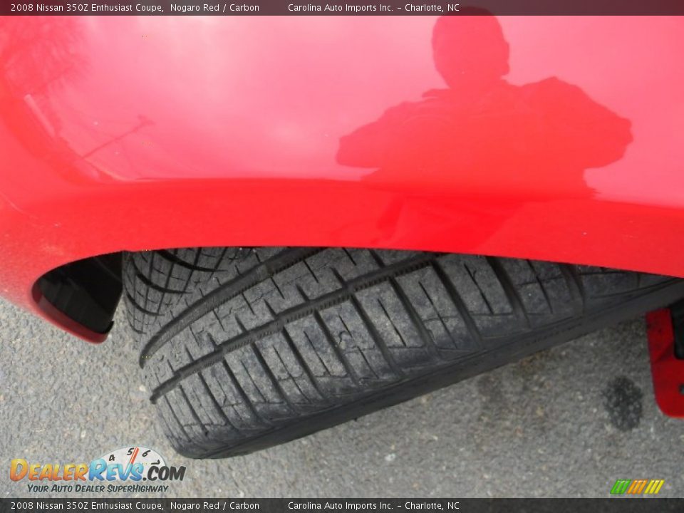 2008 Nissan 350Z Enthusiast Coupe Nogaro Red / Carbon Photo #23