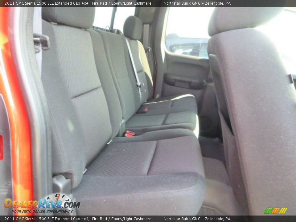 2011 GMC Sierra 1500 SLE Extended Cab 4x4 Fire Red / Ebony/Light Cashmere Photo #10