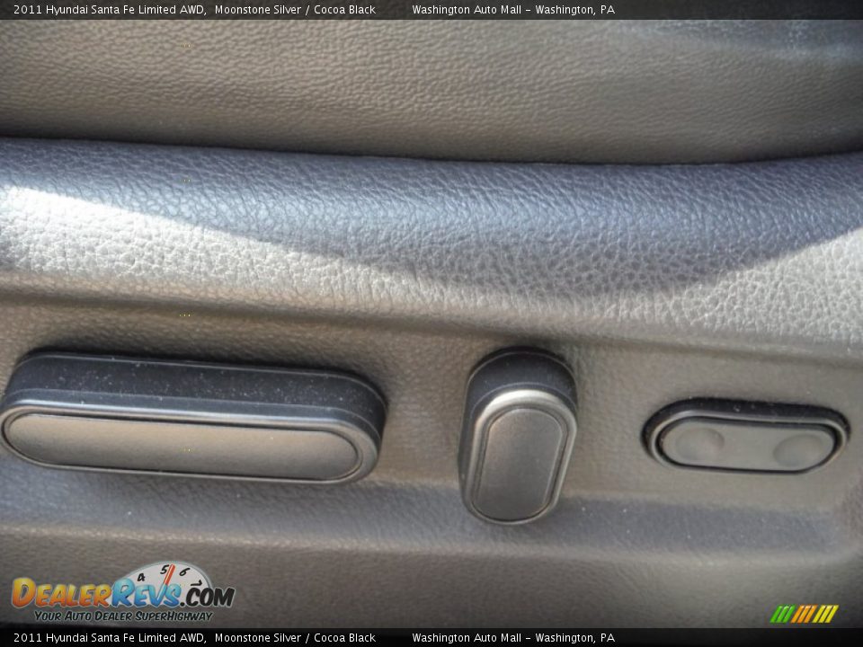 2011 Hyundai Santa Fe Limited AWD Moonstone Silver / Cocoa Black Photo #15