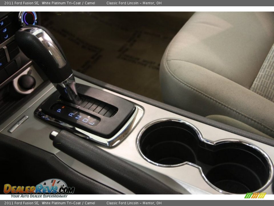 2011 Ford Fusion SE White Platinum Tri-Coat / Camel Photo #9