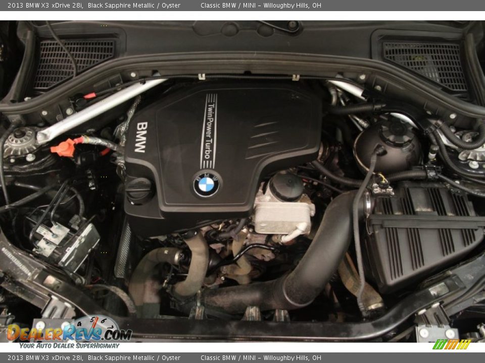 2013 BMW X3 xDrive 28i Black Sapphire Metallic / Oyster Photo #15