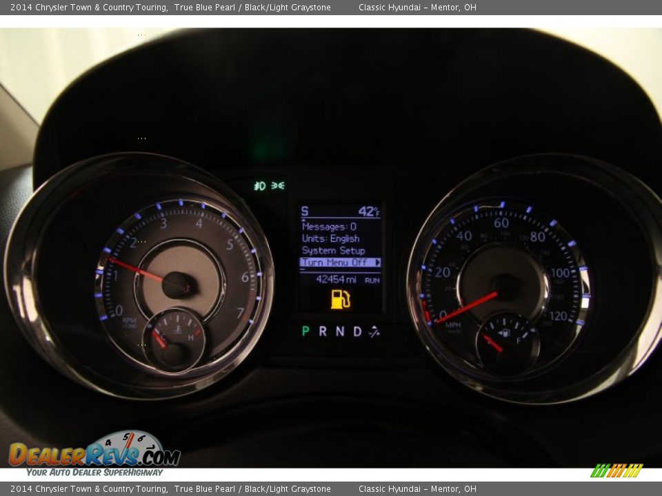 2014 Chrysler Town & Country Touring True Blue Pearl / Black/Light Graystone Photo #7