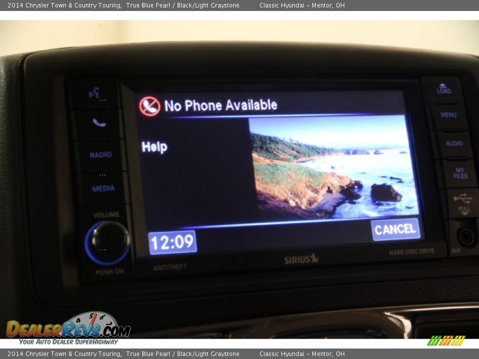 2014 Chrysler Town & Country Touring True Blue Pearl / Black/Light Graystone Photo #9