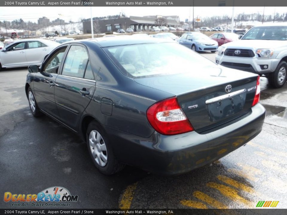 2004 Toyota Camry LE Aspen Green Pearl / Stone Photo #7