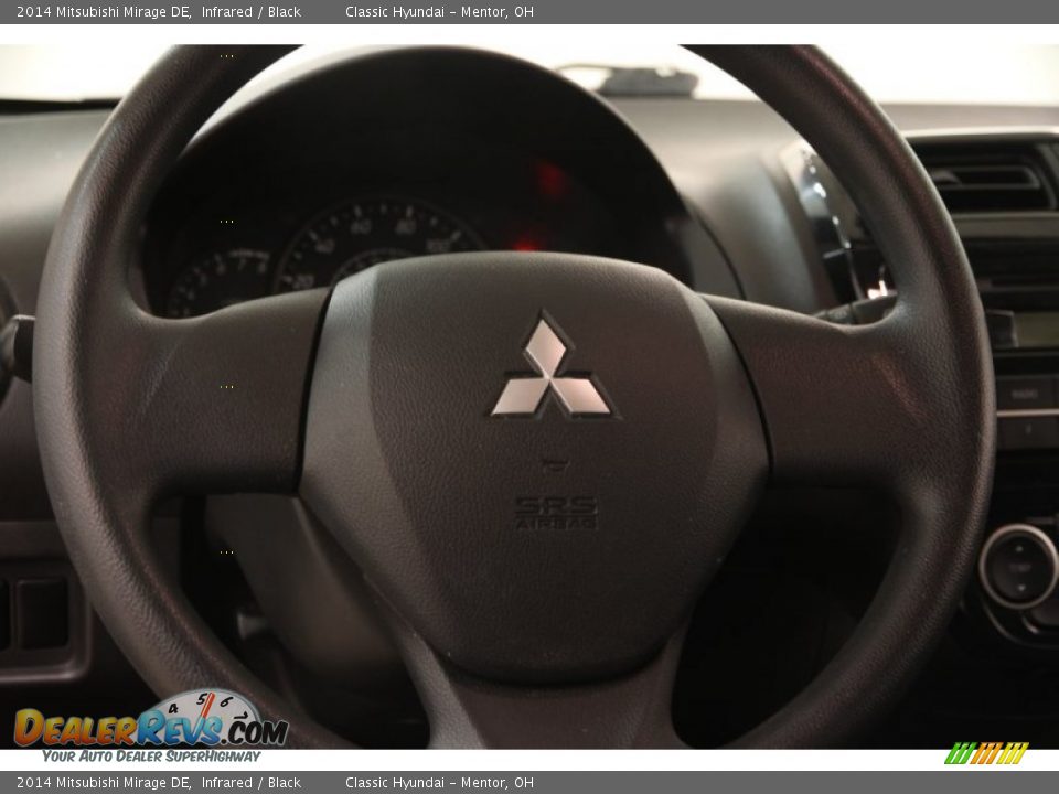 2014 Mitsubishi Mirage DE Infrared / Black Photo #6
