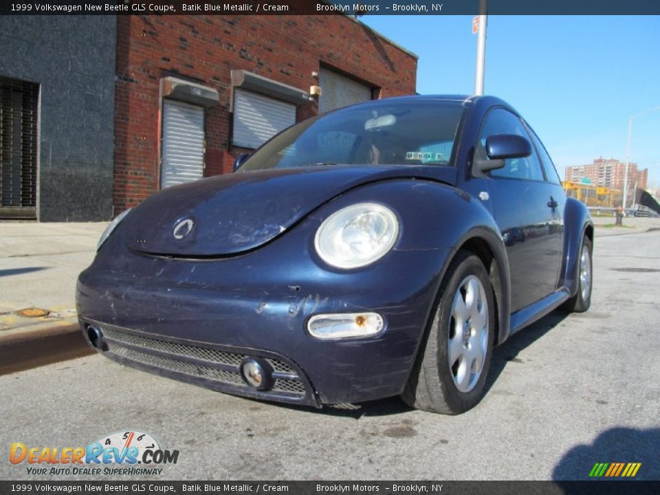 1999 Volkswagen New Beetle GLS Coupe Batik Blue Metallic / Cream Photo #3