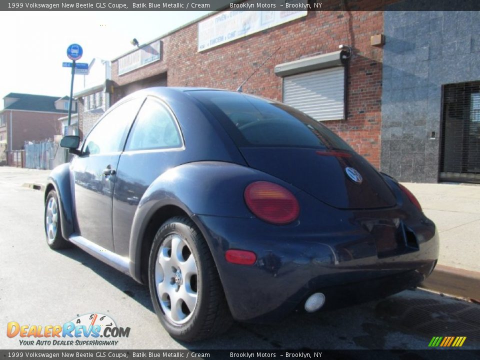 1999 Volkswagen New Beetle GLS Coupe Batik Blue Metallic / Cream Photo #16