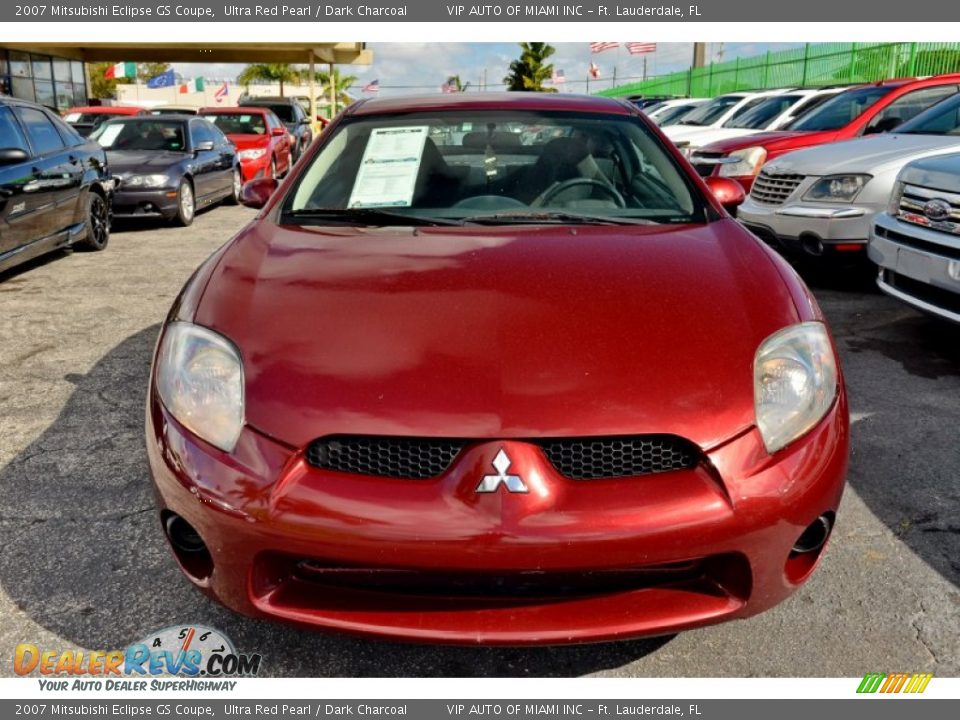 2007 Mitsubishi Eclipse GS Coupe Ultra Red Pearl / Dark Charcoal Photo #2