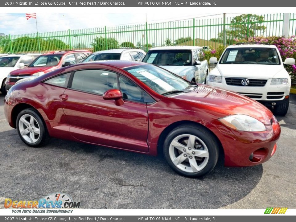 2007 Mitsubishi Eclipse GS Coupe Ultra Red Pearl / Dark Charcoal Photo #5