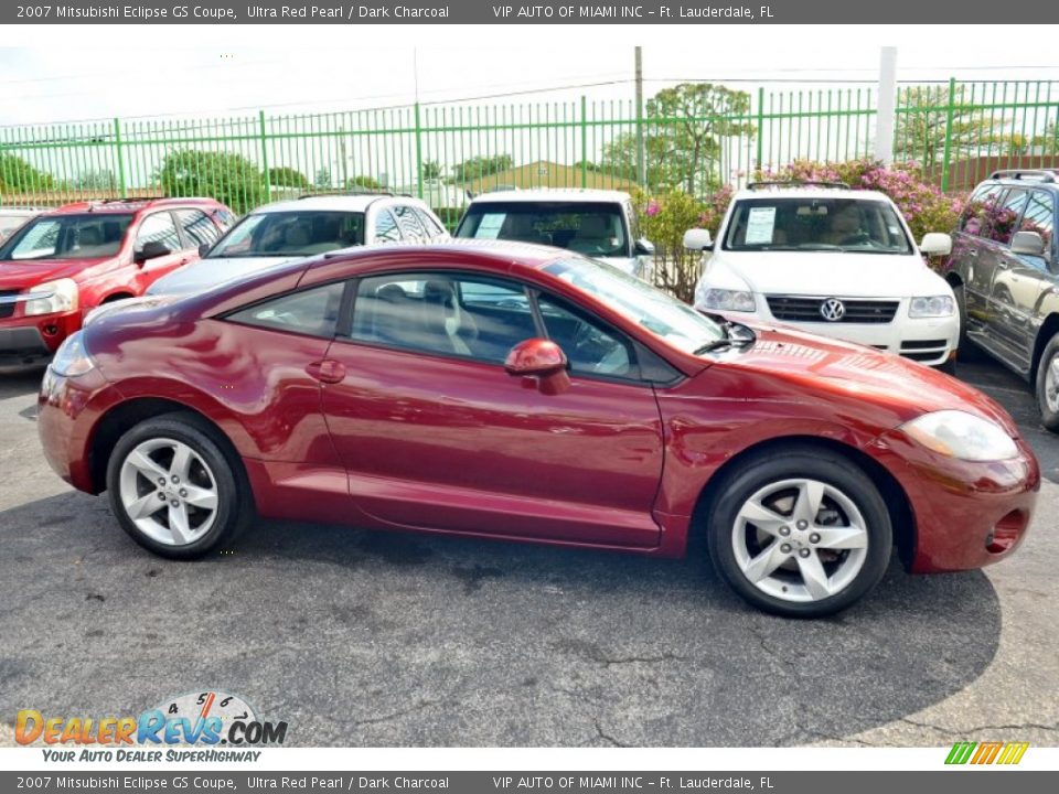 2007 Mitsubishi Eclipse GS Coupe Ultra Red Pearl / Dark Charcoal Photo #6