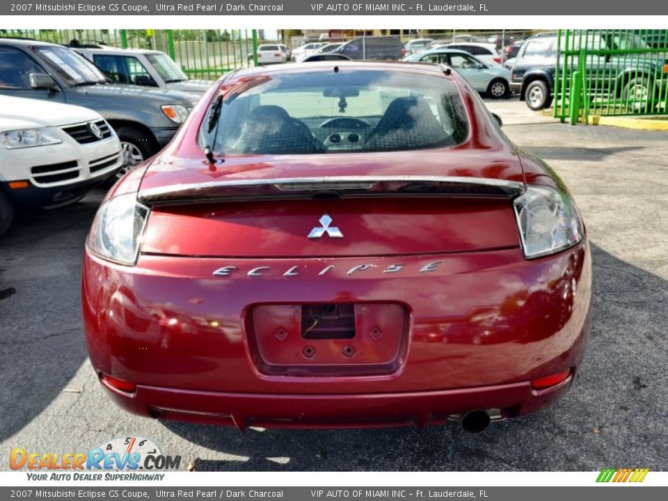 2007 Mitsubishi Eclipse GS Coupe Ultra Red Pearl / Dark Charcoal Photo #11