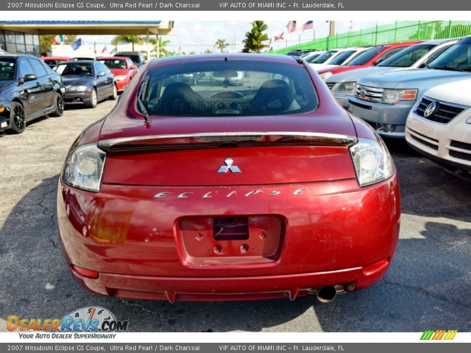 2007 Mitsubishi Eclipse GS Coupe Ultra Red Pearl / Dark Charcoal Photo #22