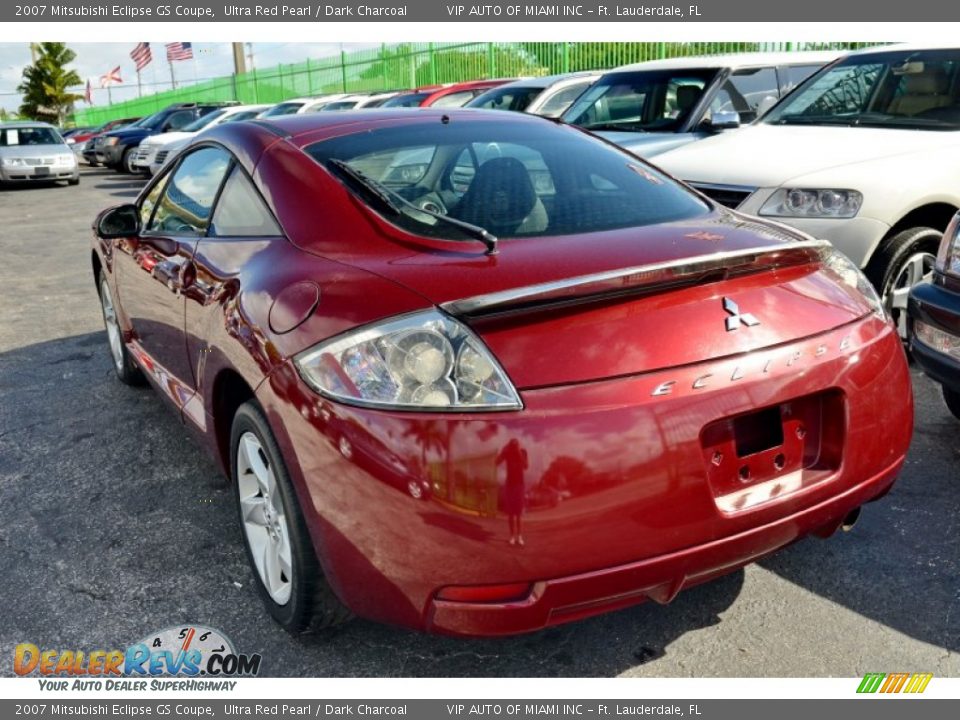 2007 Mitsubishi Eclipse GS Coupe Ultra Red Pearl / Dark Charcoal Photo #23