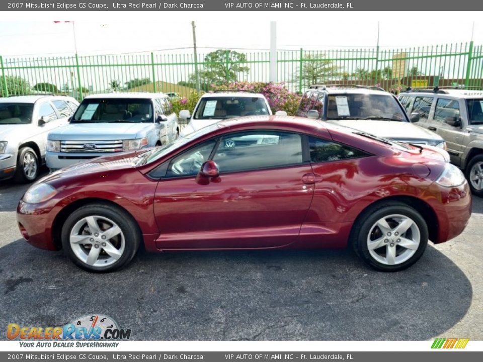 2007 Mitsubishi Eclipse GS Coupe Ultra Red Pearl / Dark Charcoal Photo #27