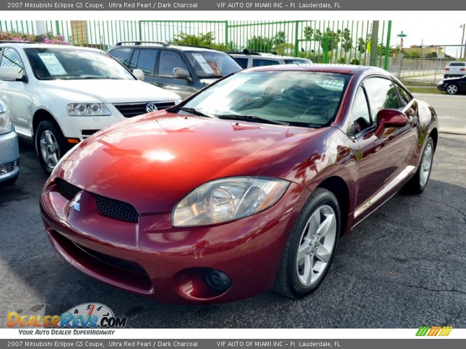 2007 Mitsubishi Eclipse GS Coupe Ultra Red Pearl / Dark Charcoal Photo #29