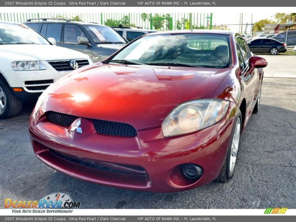 2007 Mitsubishi Eclipse GS Coupe Ultra Red Pearl / Dark Charcoal Photo #30