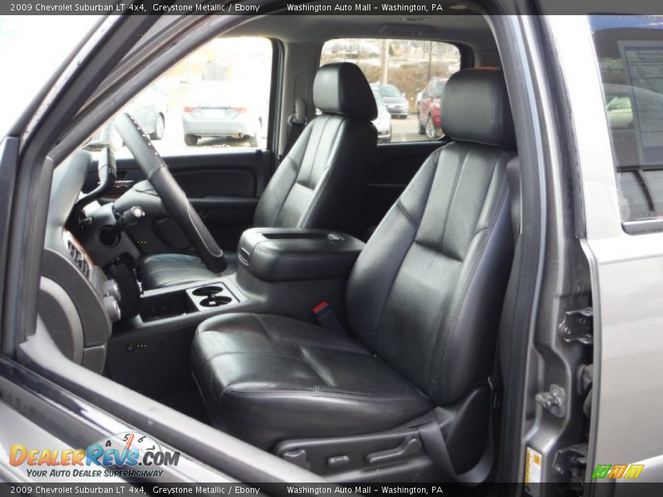 Ebony Interior - 2009 Chevrolet Suburban LT 4x4 Photo #11
