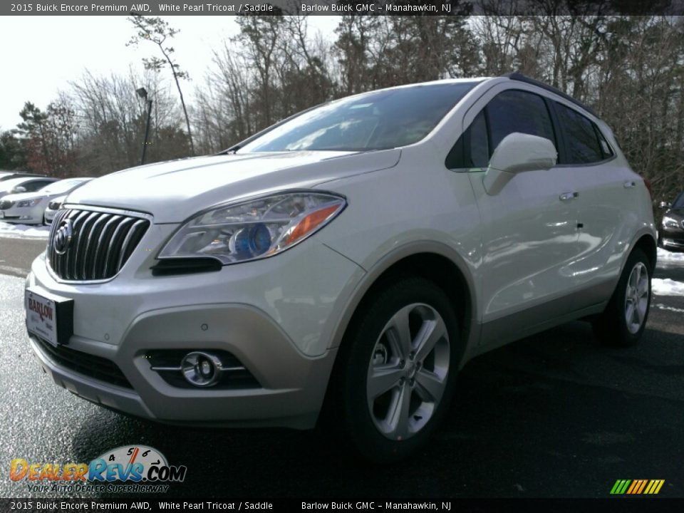 2015 Buick Encore Premium AWD White Pearl Tricoat / Saddle Photo #1