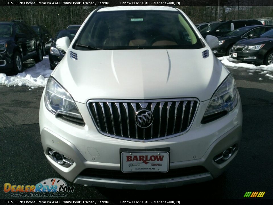2015 Buick Encore Premium AWD White Pearl Tricoat / Saddle Photo #2