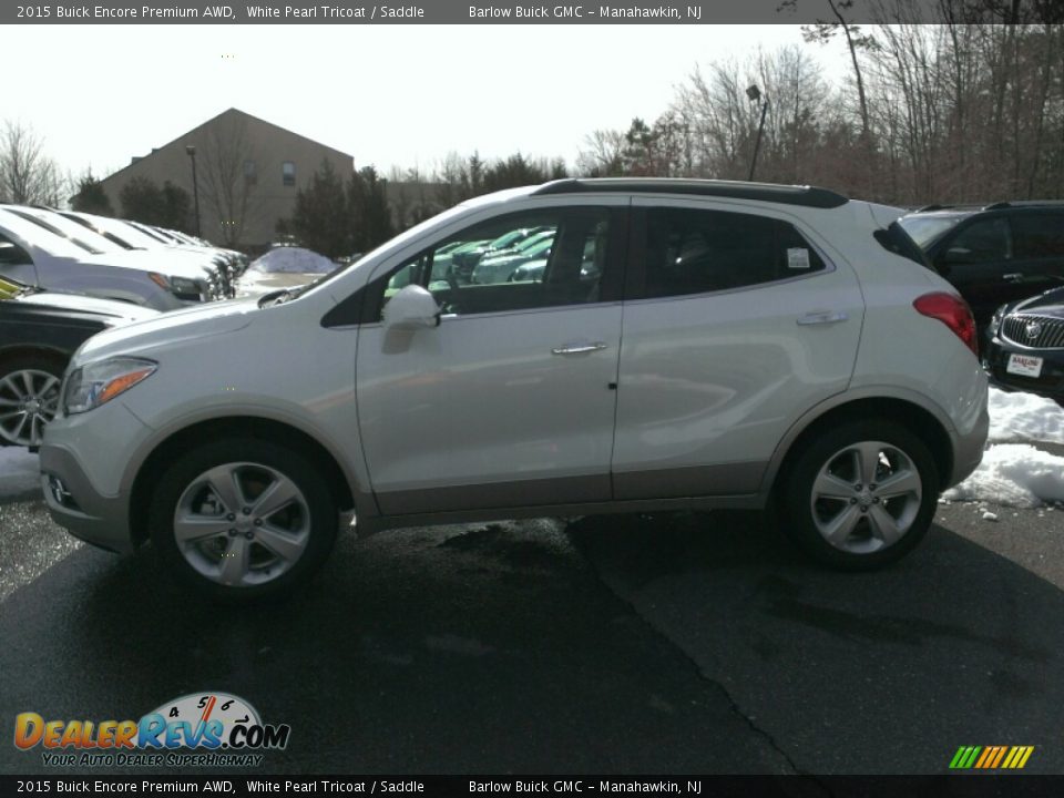 2015 Buick Encore Premium AWD White Pearl Tricoat / Saddle Photo #3