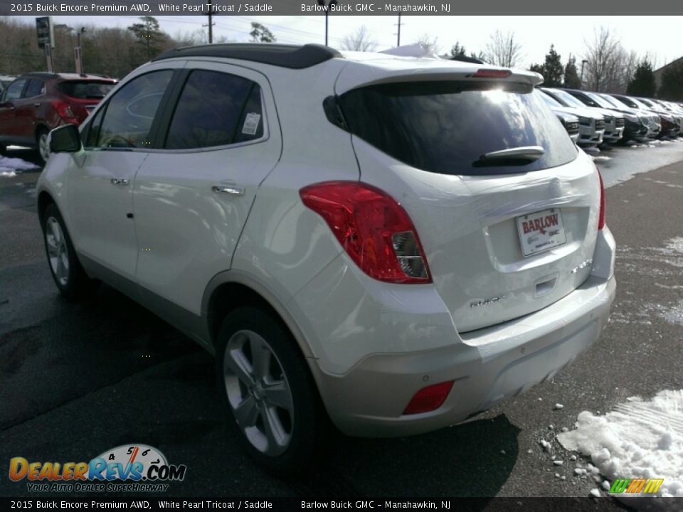 2015 Buick Encore Premium AWD White Pearl Tricoat / Saddle Photo #4