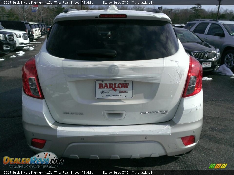 2015 Buick Encore Premium AWD White Pearl Tricoat / Saddle Photo #5