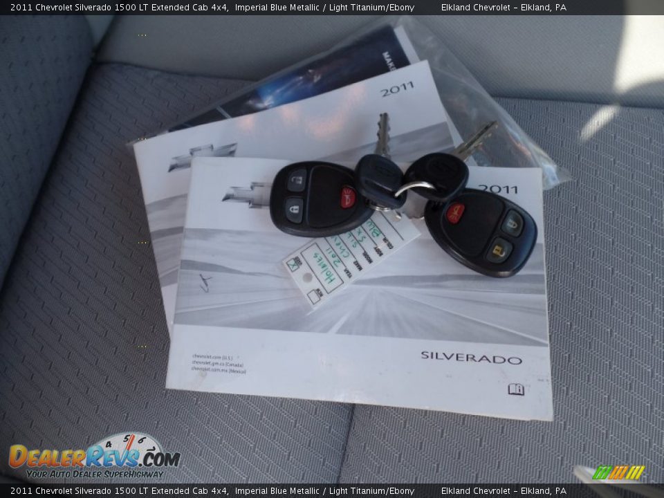 2011 Chevrolet Silverado 1500 LT Extended Cab 4x4 Imperial Blue Metallic / Light Titanium/Ebony Photo #21