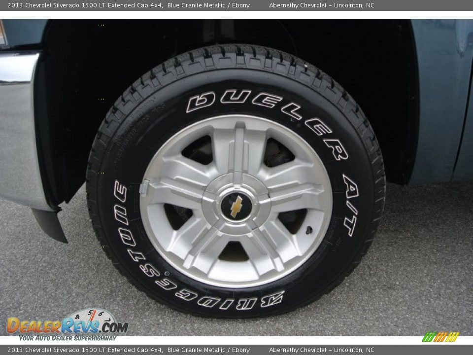 2013 Chevrolet Silverado 1500 LT Extended Cab 4x4 Blue Granite Metallic / Ebony Photo #22