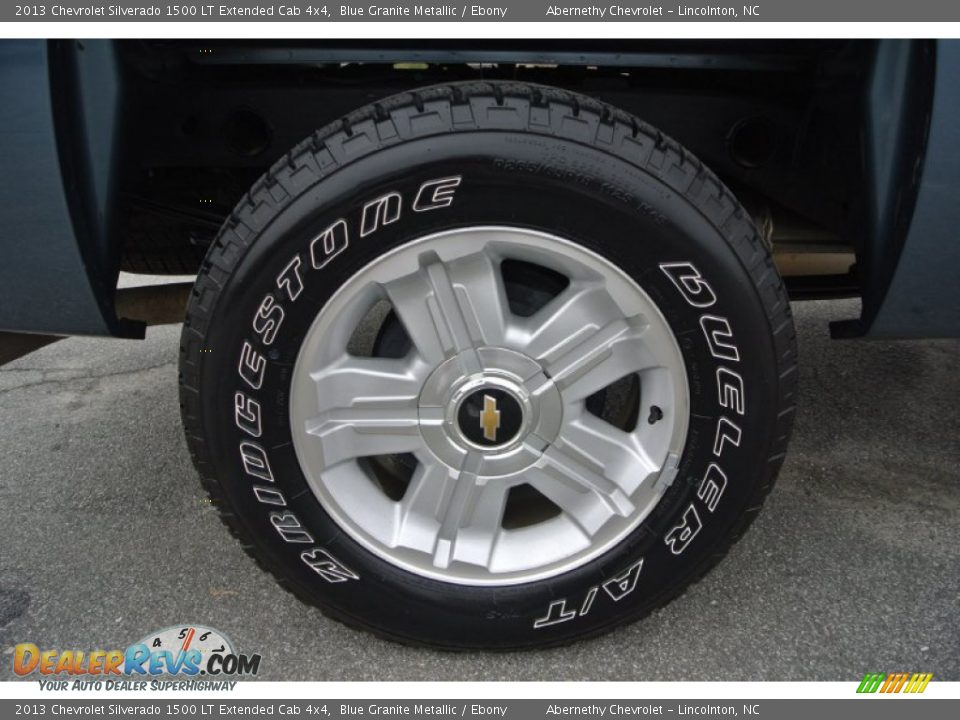2013 Chevrolet Silverado 1500 LT Extended Cab 4x4 Blue Granite Metallic / Ebony Photo #24