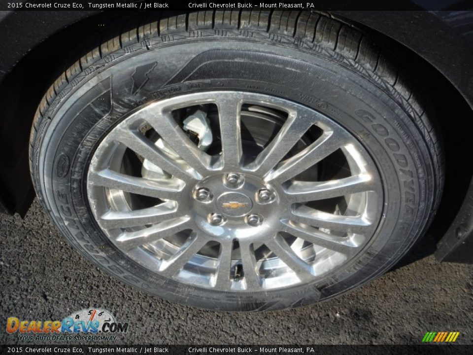 2015 Chevrolet Cruze Eco Tungsten Metallic / Jet Black Photo #3