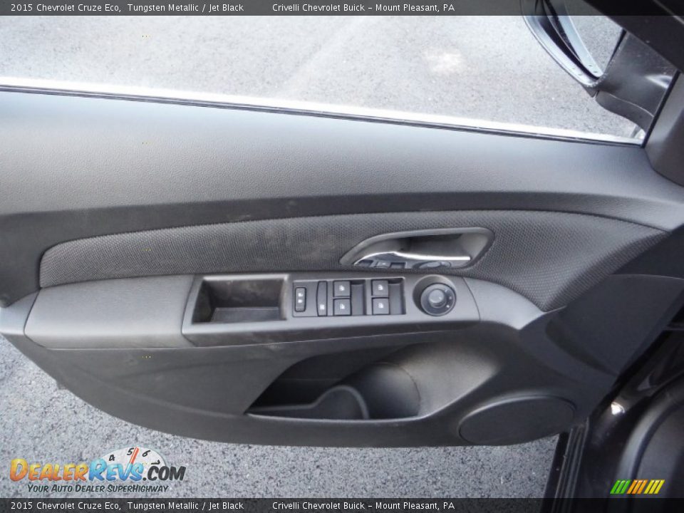 2015 Chevrolet Cruze Eco Tungsten Metallic / Jet Black Photo #8