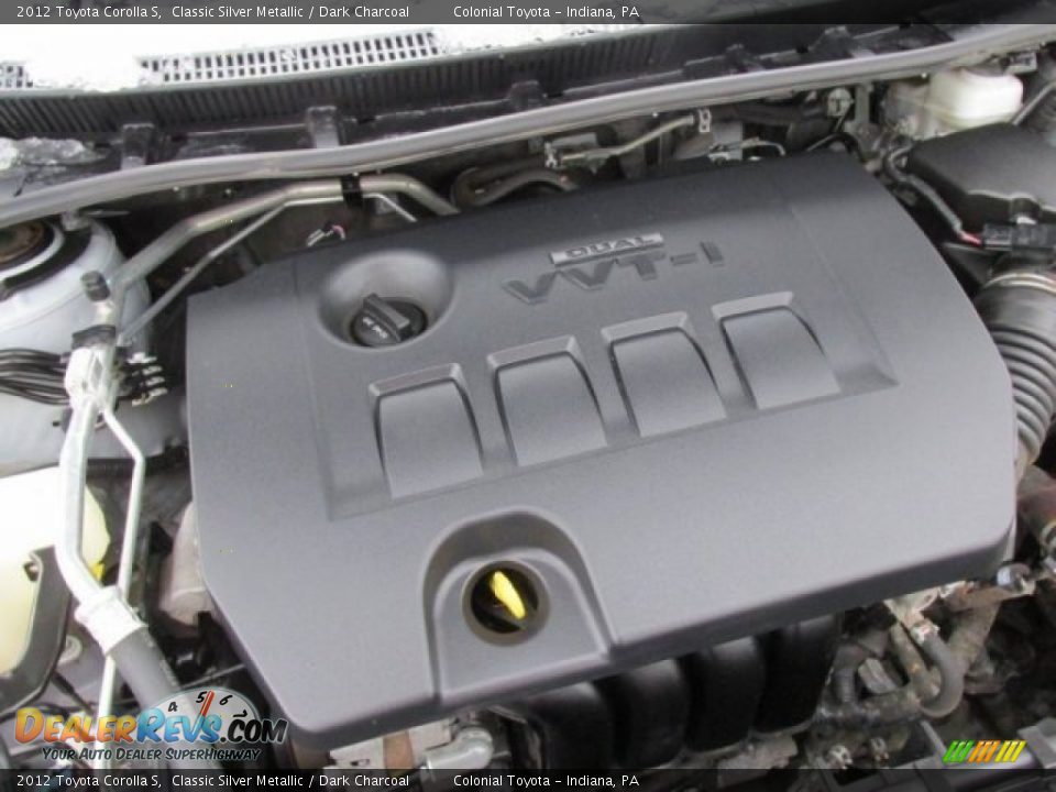 2012 Toyota Corolla S Classic Silver Metallic / Dark Charcoal Photo #10