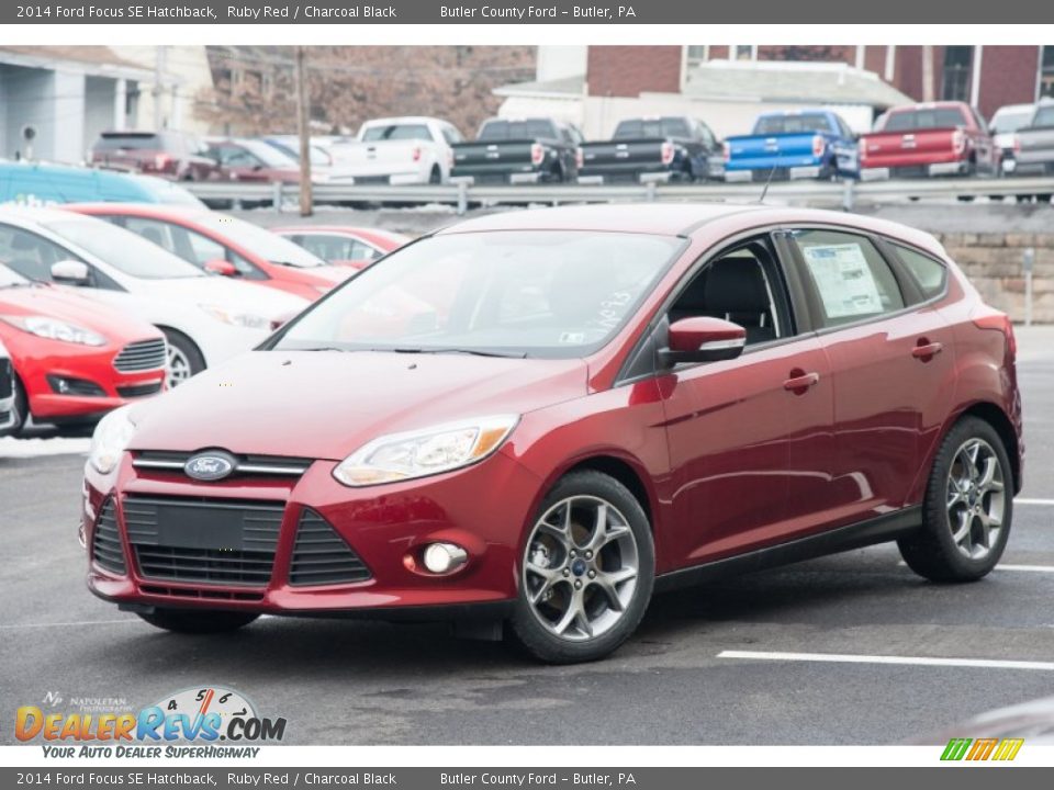 Front 3/4 View of 2014 Ford Focus SE Hatchback Photo #1
