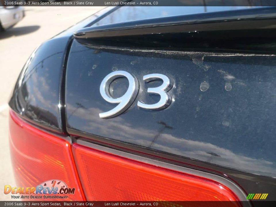 2006 Saab 9-3 Aero Sport Sedan Black / Slate Gray Photo #12