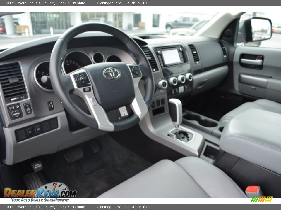 Graphite Interior - 2014 Toyota Sequoia Limited Photo #12