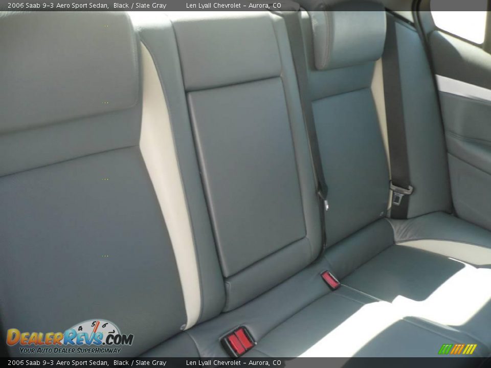 2006 Saab 9-3 Aero Sport Sedan Black / Slate Gray Photo #15
