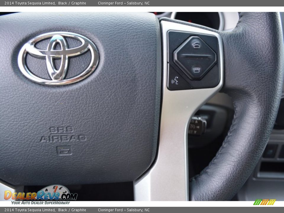 2014 Toyota Sequoia Limited Black / Graphite Photo #30