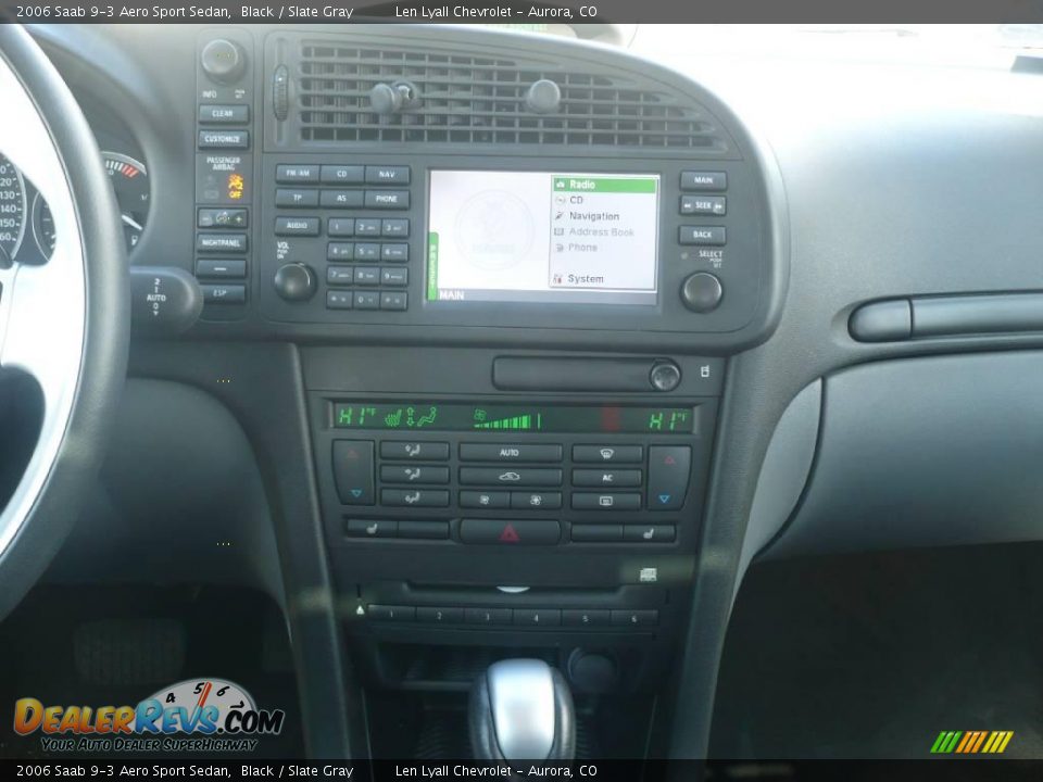 2006 Saab 9-3 Aero Sport Sedan Black / Slate Gray Photo #18