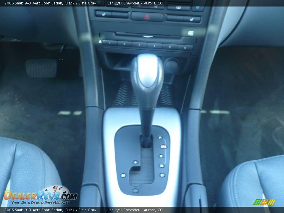 2006 Saab 9-3 Aero Sport Sedan Black / Slate Gray Photo #19
