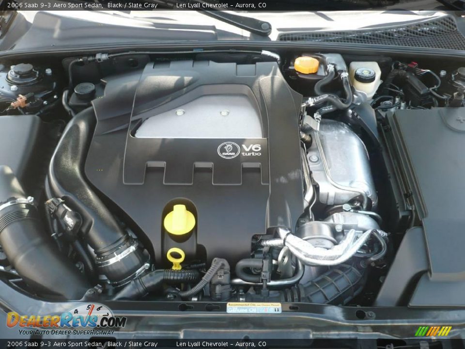 2006 Saab 9-3 Aero Sport Sedan Black / Slate Gray Photo #20