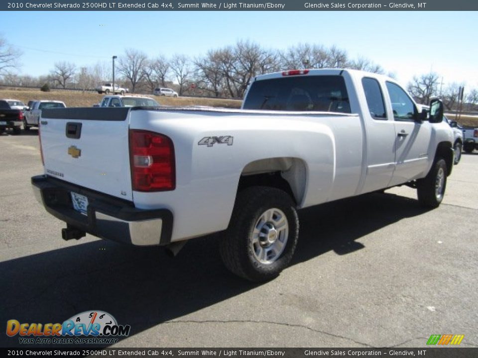 2010 Chevrolet Silverado 2500HD LT Extended Cab 4x4 Summit White / Light Titanium/Ebony Photo #3