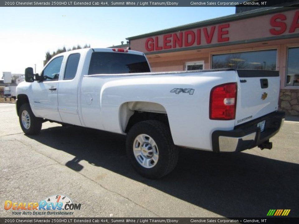 2010 Chevrolet Silverado 2500HD LT Extended Cab 4x4 Summit White / Light Titanium/Ebony Photo #4