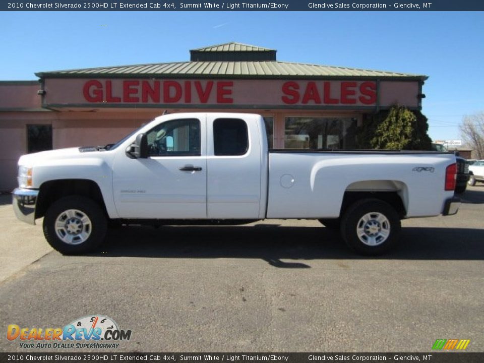 2010 Chevrolet Silverado 2500HD LT Extended Cab 4x4 Summit White / Light Titanium/Ebony Photo #5