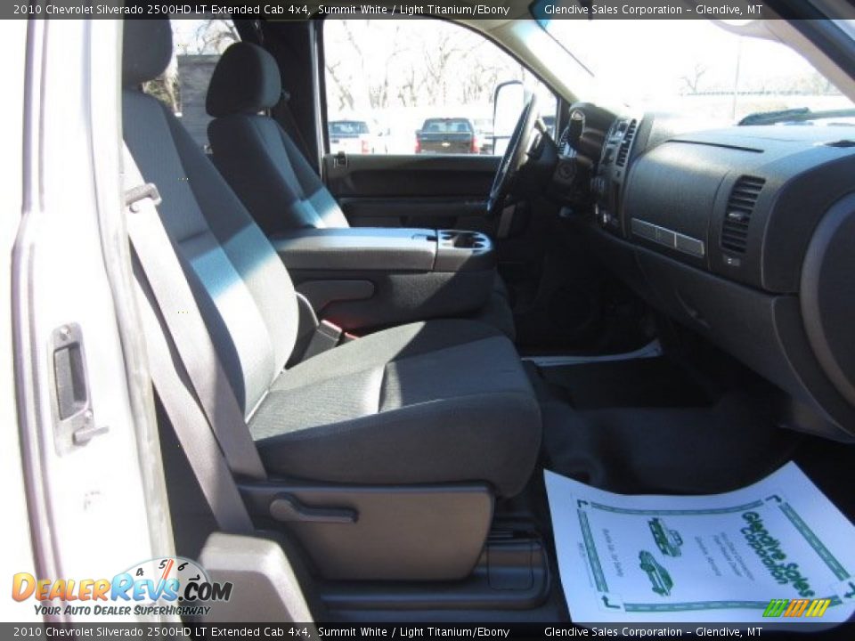 2010 Chevrolet Silverado 2500HD LT Extended Cab 4x4 Summit White / Light Titanium/Ebony Photo #8