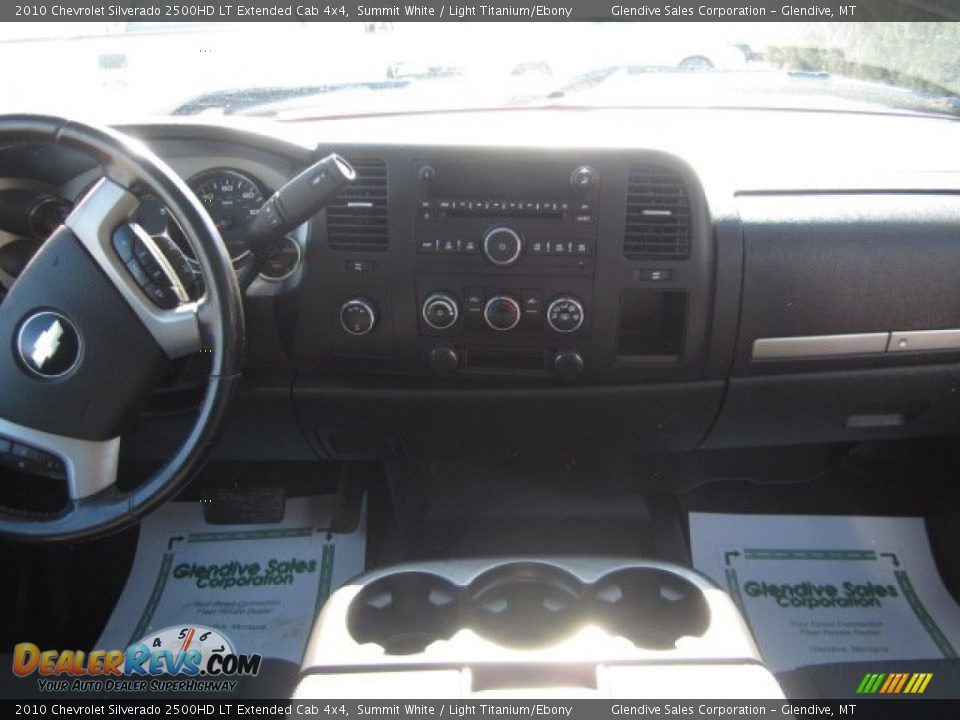 2010 Chevrolet Silverado 2500HD LT Extended Cab 4x4 Summit White / Light Titanium/Ebony Photo #9