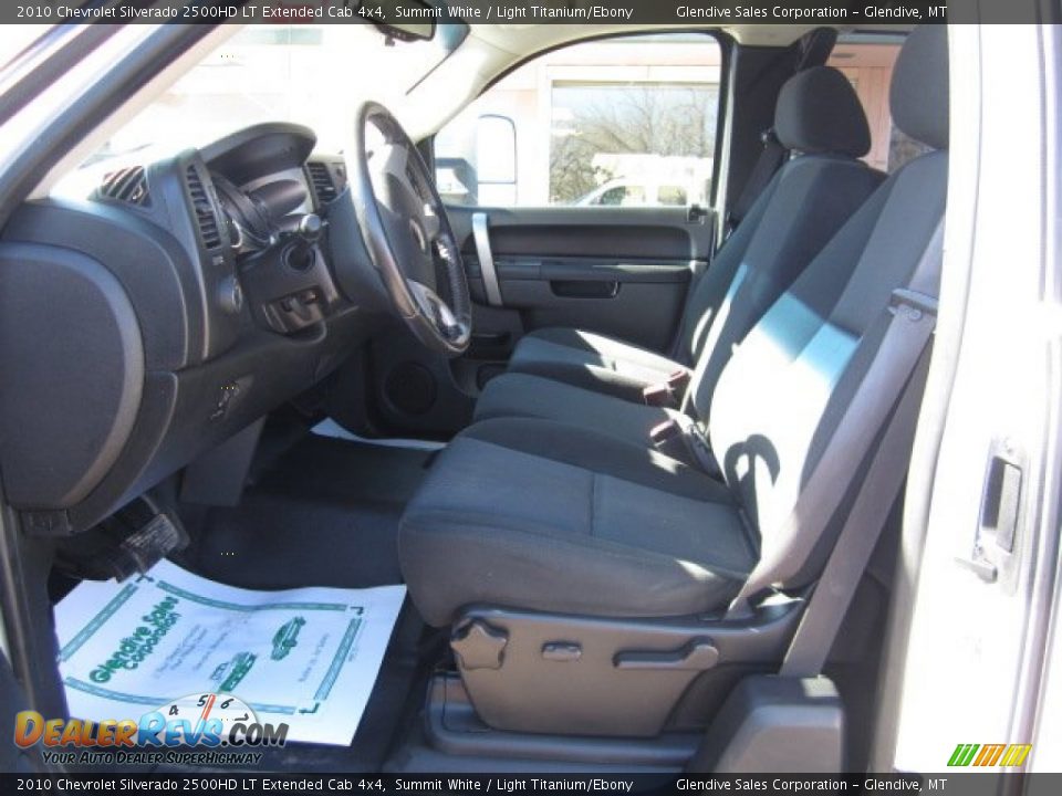 2010 Chevrolet Silverado 2500HD LT Extended Cab 4x4 Summit White / Light Titanium/Ebony Photo #10