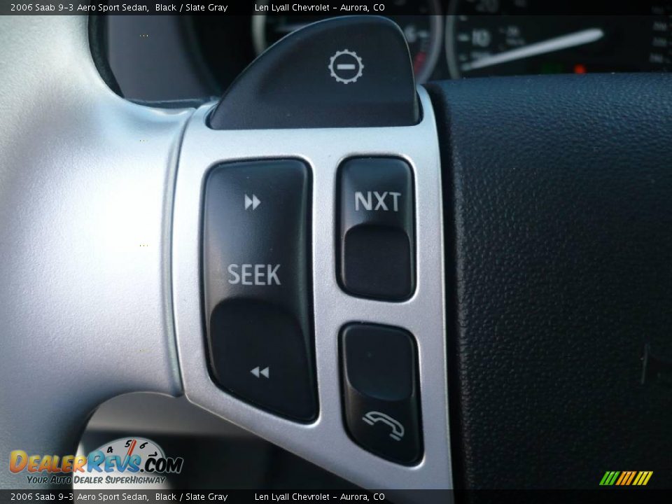 2006 Saab 9-3 Aero Sport Sedan Black / Slate Gray Photo #25