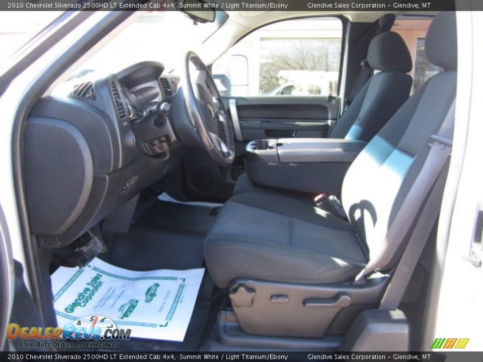 2010 Chevrolet Silverado 2500HD LT Extended Cab 4x4 Summit White / Light Titanium/Ebony Photo #11