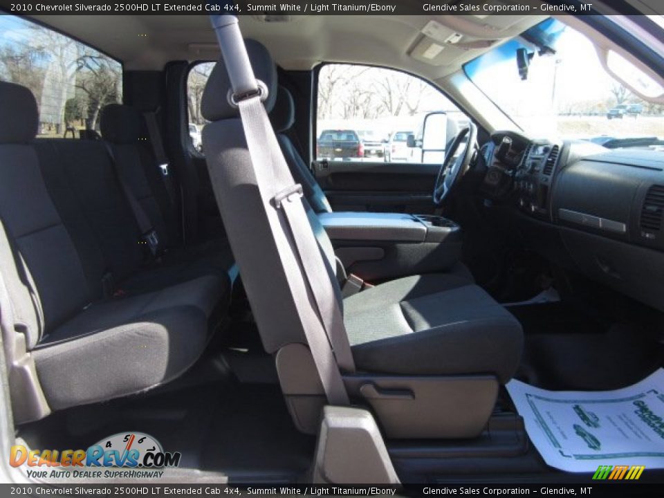 2010 Chevrolet Silverado 2500HD LT Extended Cab 4x4 Summit White / Light Titanium/Ebony Photo #13