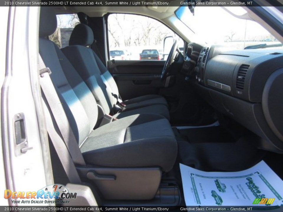 2010 Chevrolet Silverado 2500HD LT Extended Cab 4x4 Summit White / Light Titanium/Ebony Photo #14
